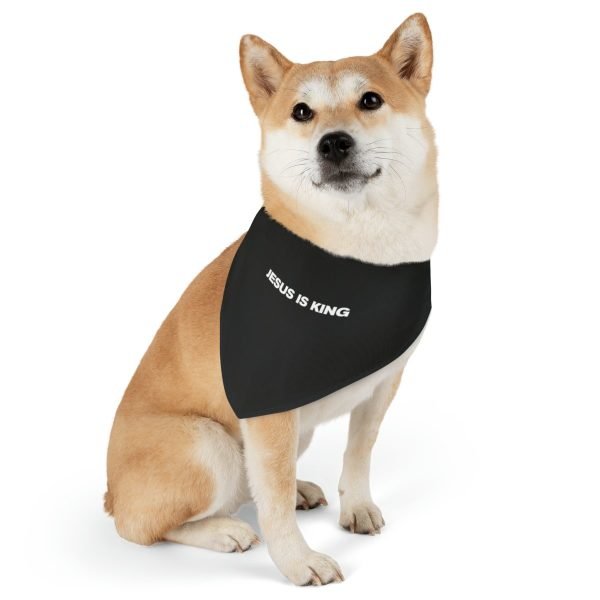 JESUS IS KING DOG Bandana - Image 2